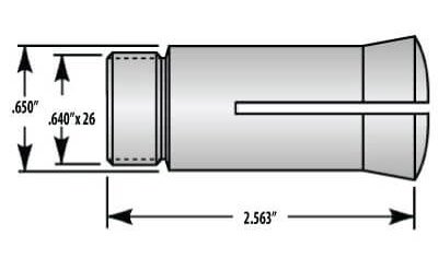 1A Collet 1/4 Square